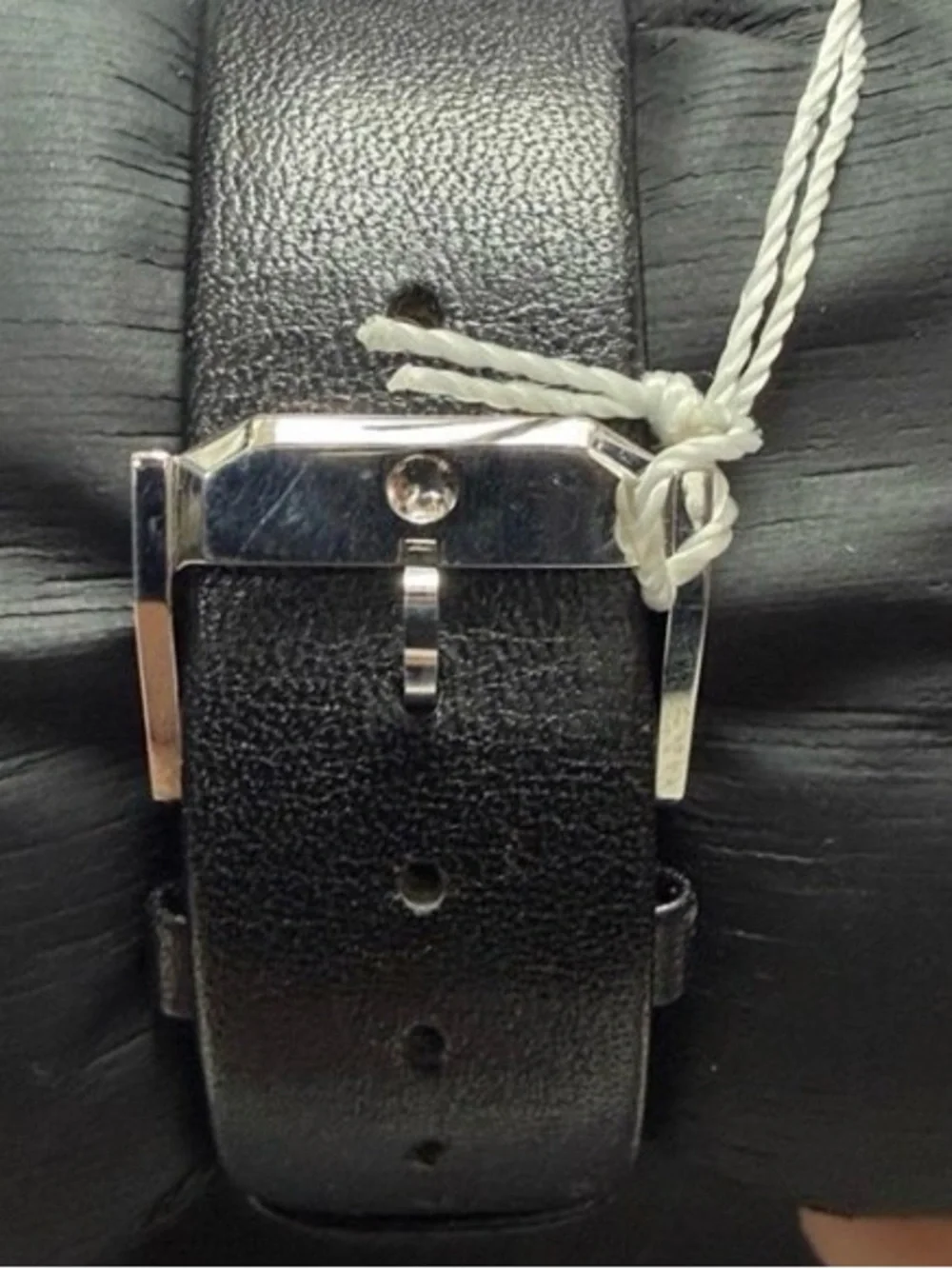 Movado Black Dial Watch with Gold Hands